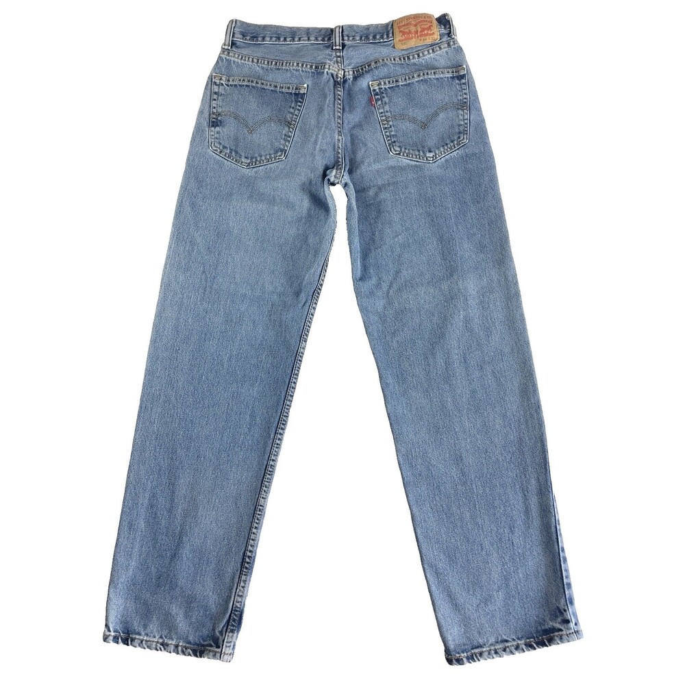 Levis 550 Mens Jeans 34x32 Light Wash Relaxed Baggy Fit Y2K Skater Streetwear